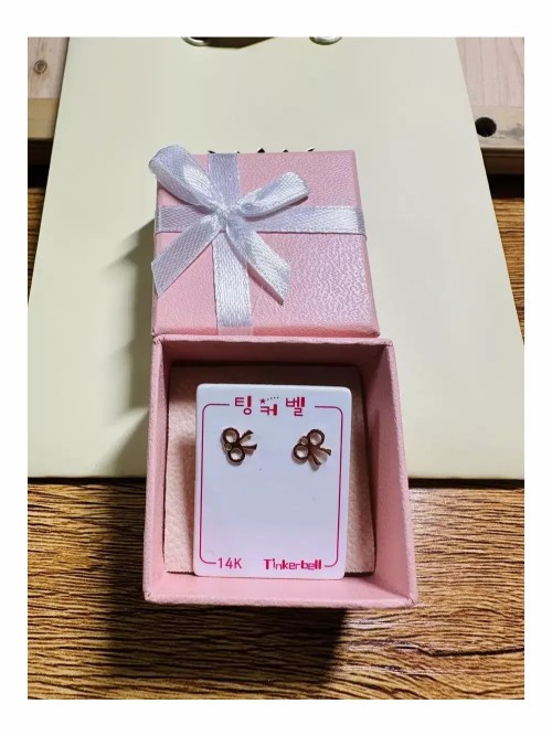 [새상품] 14k 리본 귀걸이